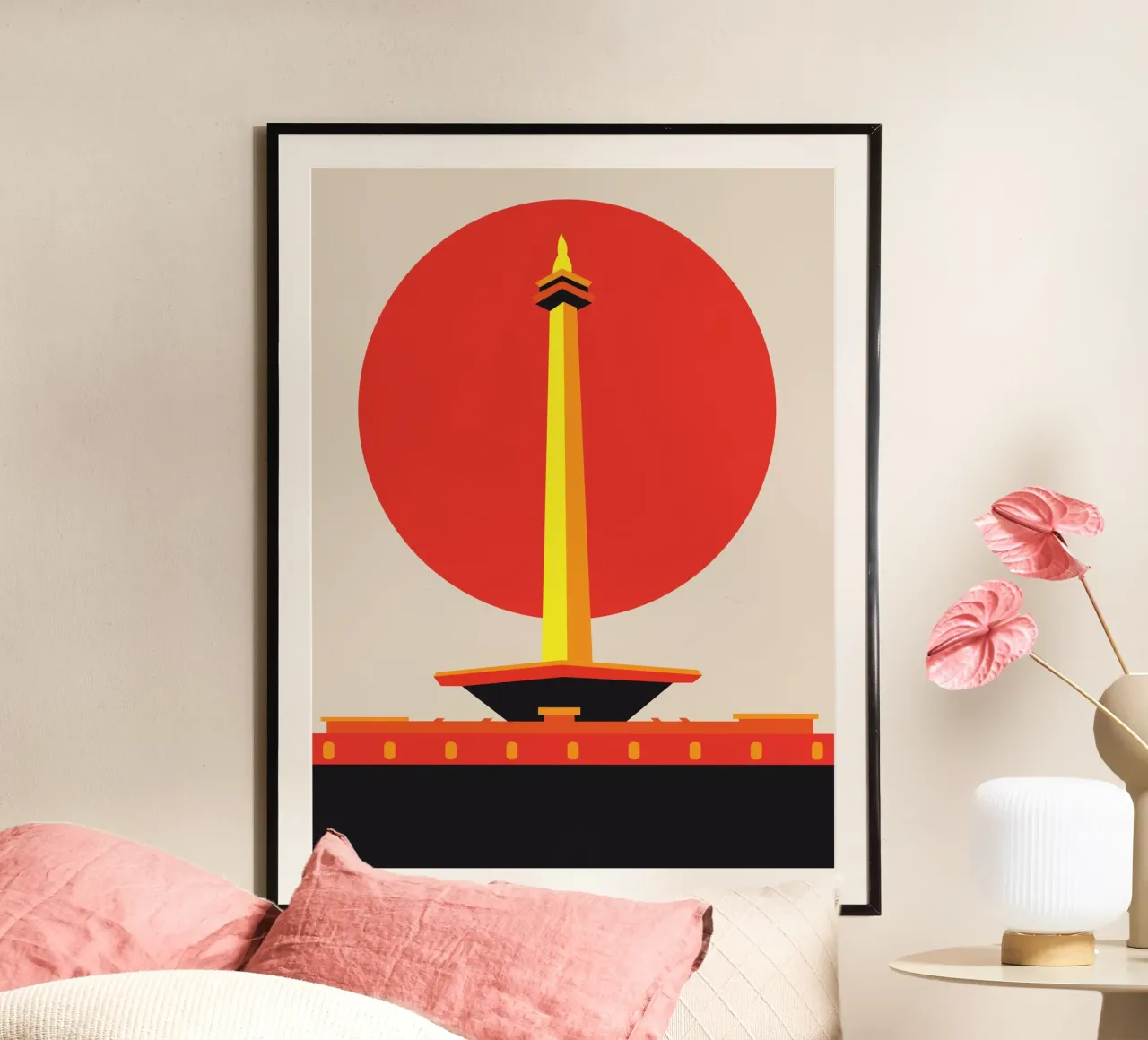Monumento nazionale poster con telaio in plastica da Family Bauhaus Art