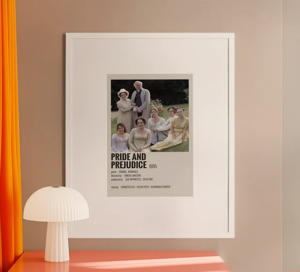 PRIDE AND PREJUDICE 1995 poster da MVFminimalist