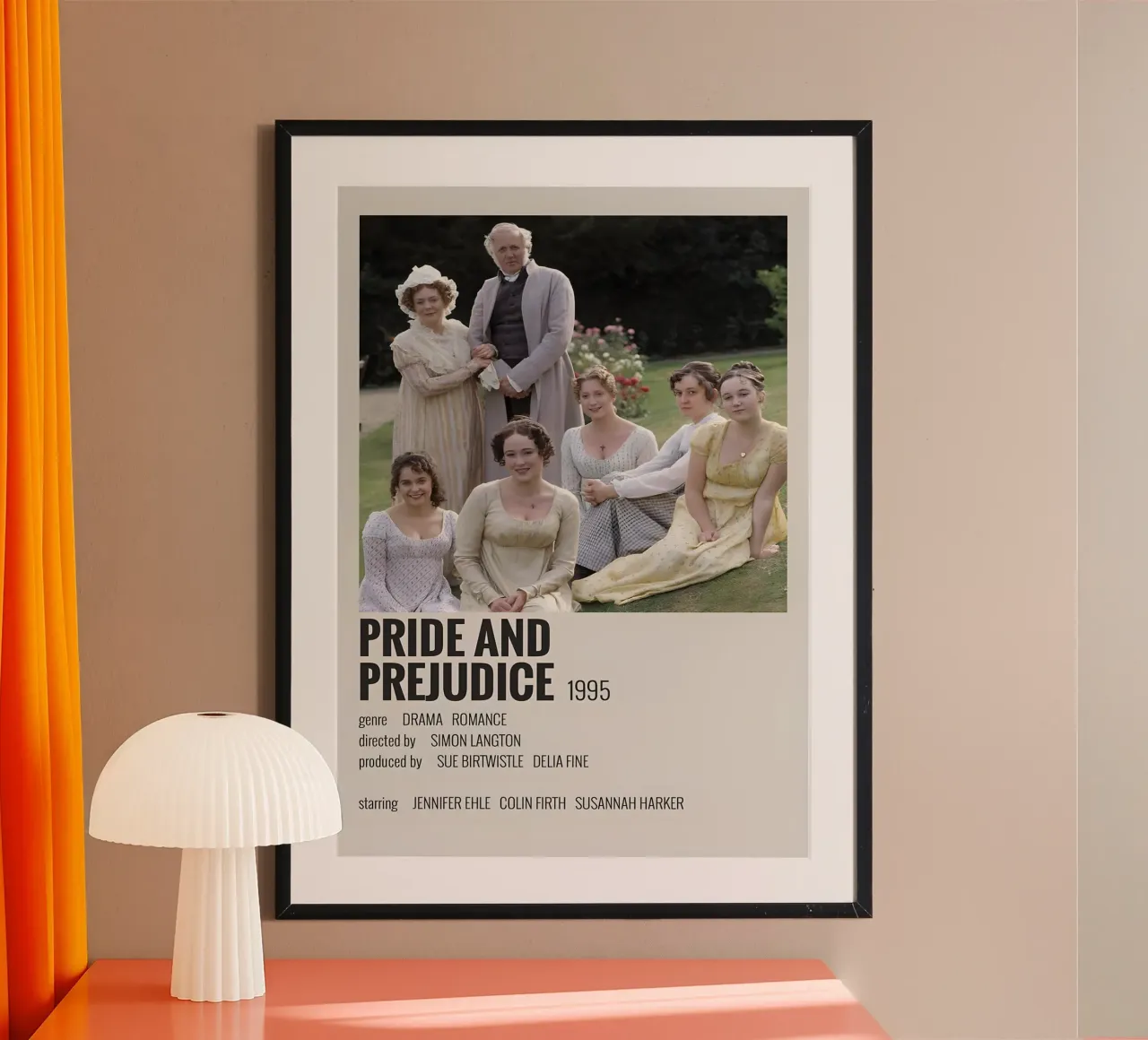PRIDE AND PREJUDICE 1995 poster da MVFminimalist