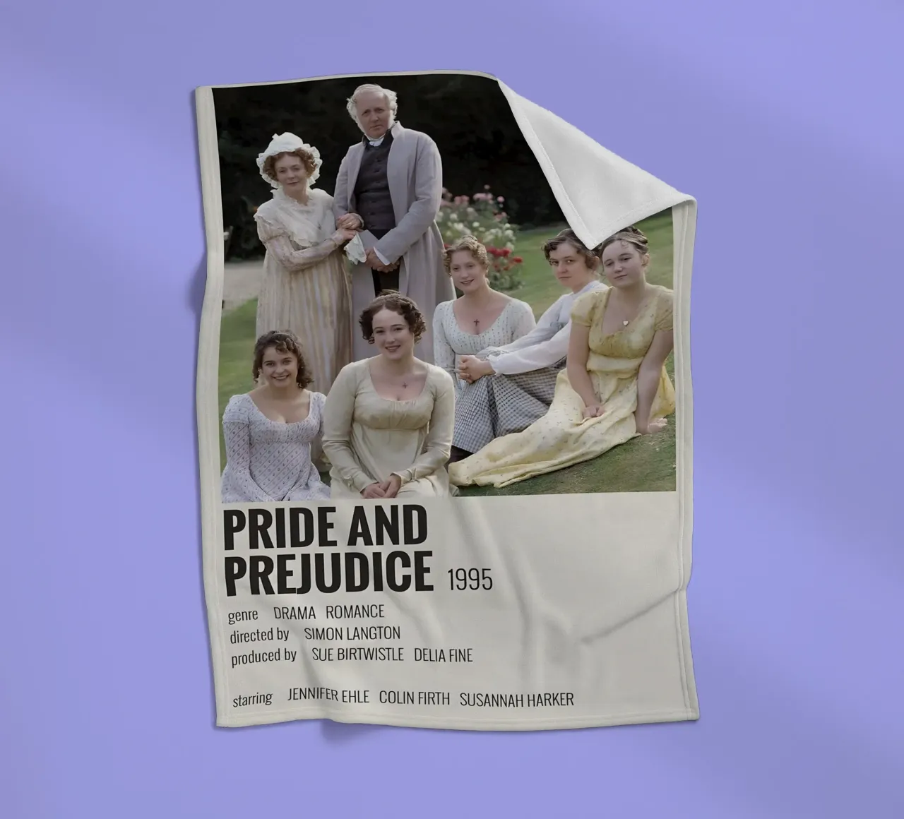 PRIDE AND PREJUDICE 1995 coperta in pile da MVFminimalist