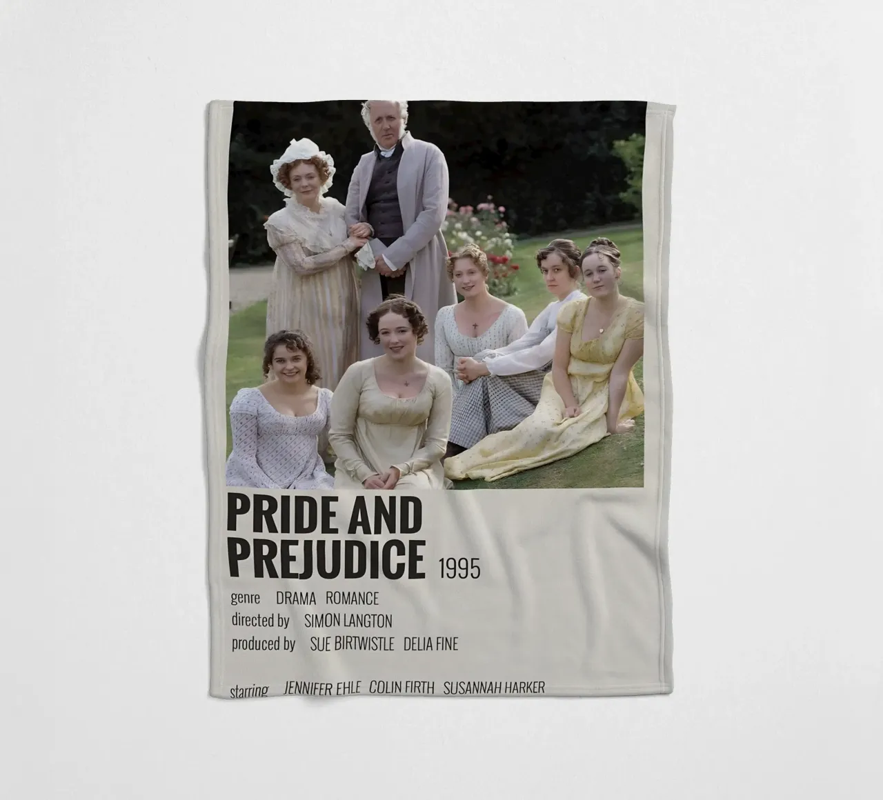 PRIDE AND PREJUDICE 1995 coperta in pile da MVFminimalist