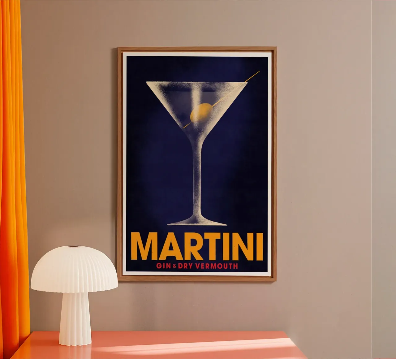 Poster Martini GIin e Dry Vermouth alluminio dibond da noahmiss