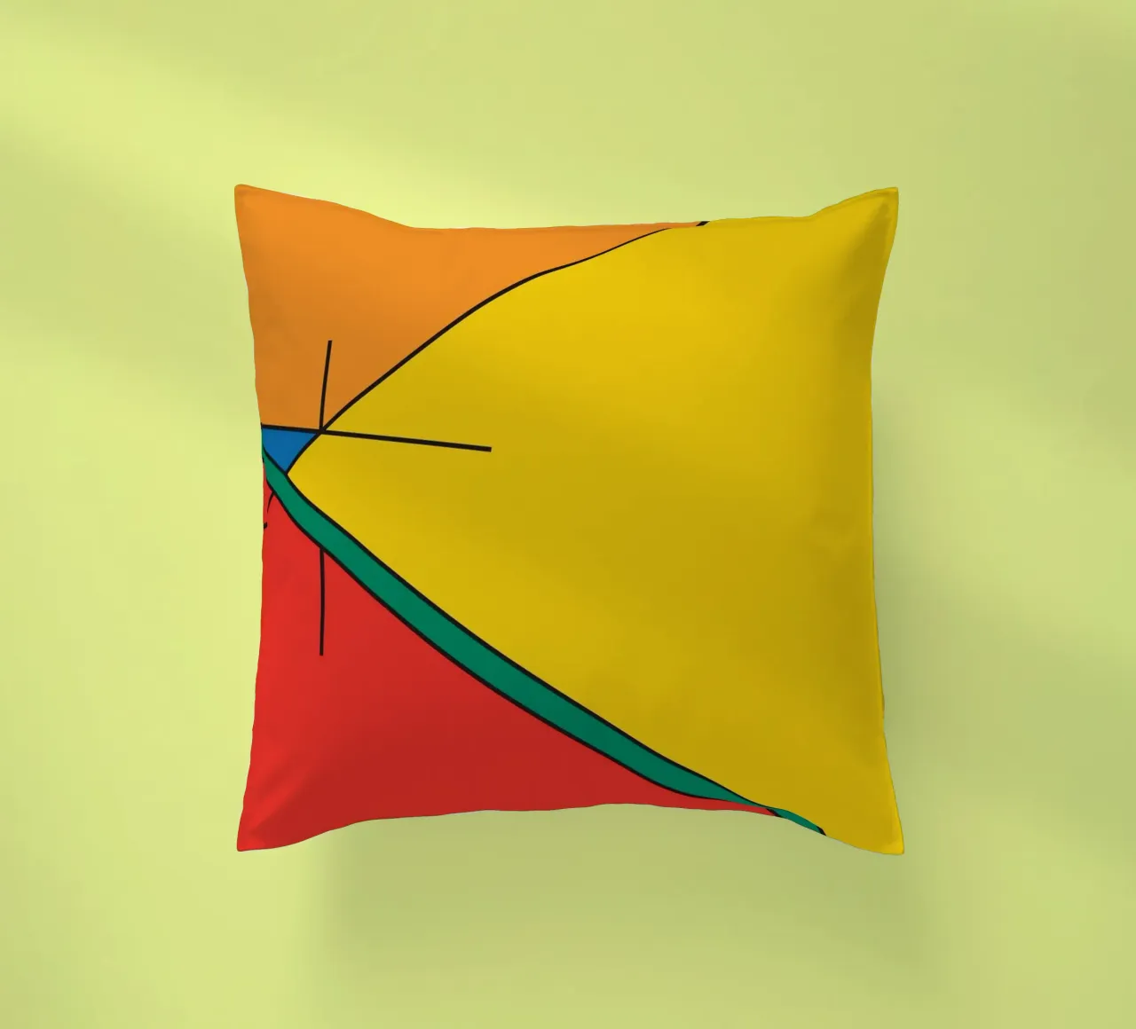 Idea di prospettiva lineare cuscino da Family Bauhaus Art