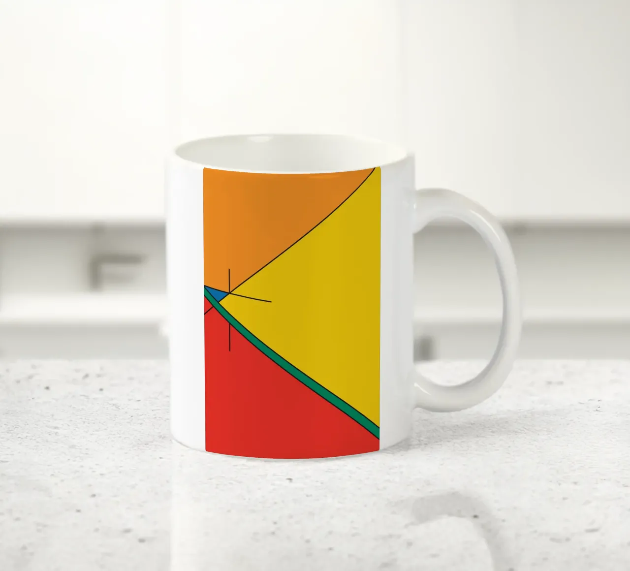 Idea di prospettiva lineare tazza in ceramica da Family Bauhaus Art