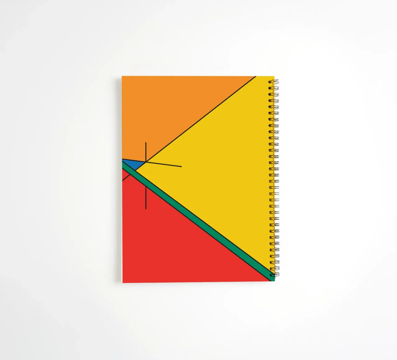 Line perspective idea spiral notebook by Family Bauhaus Art