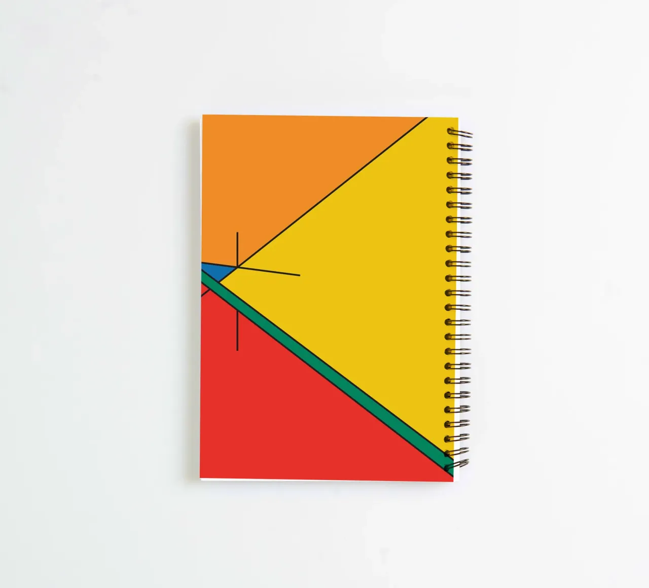 Line perspective idea spiral notebook by Family Bauhaus Art