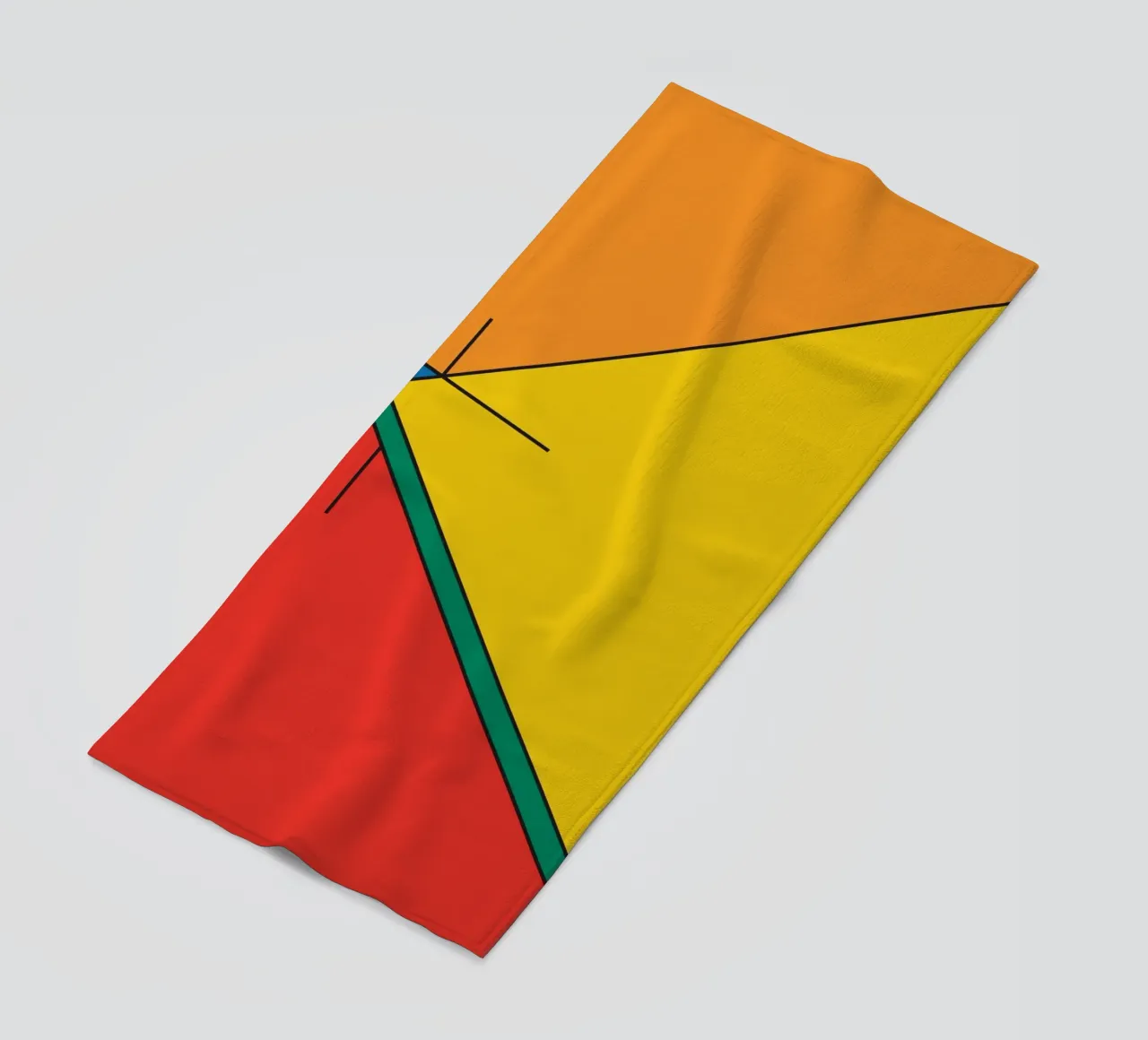 Idea di prospettiva lineare telo mare da Family Bauhaus Art