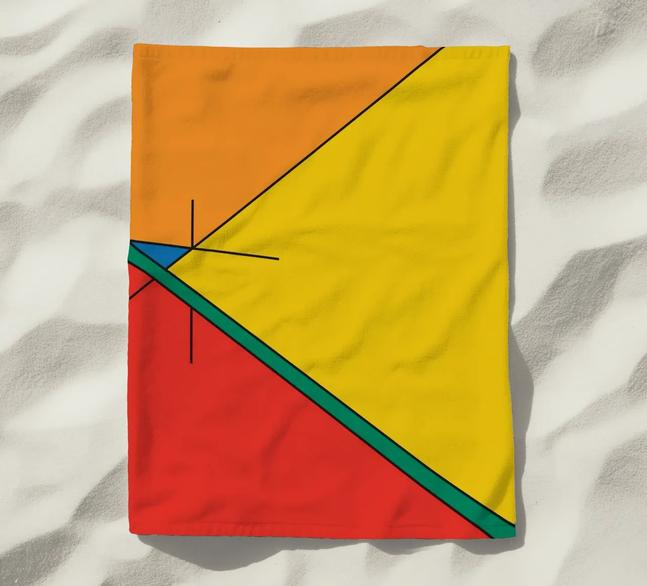 Idea di prospettiva lineare telo mare da Family Bauhaus Art