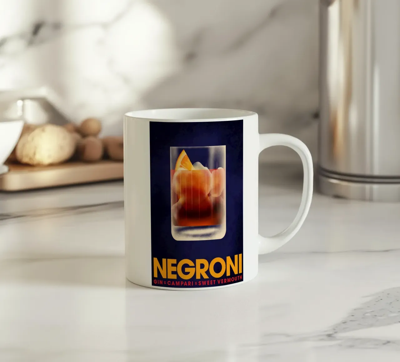 Negroni Gin, Campari e Vermouth dolce tazza in ceramica da noahmiss