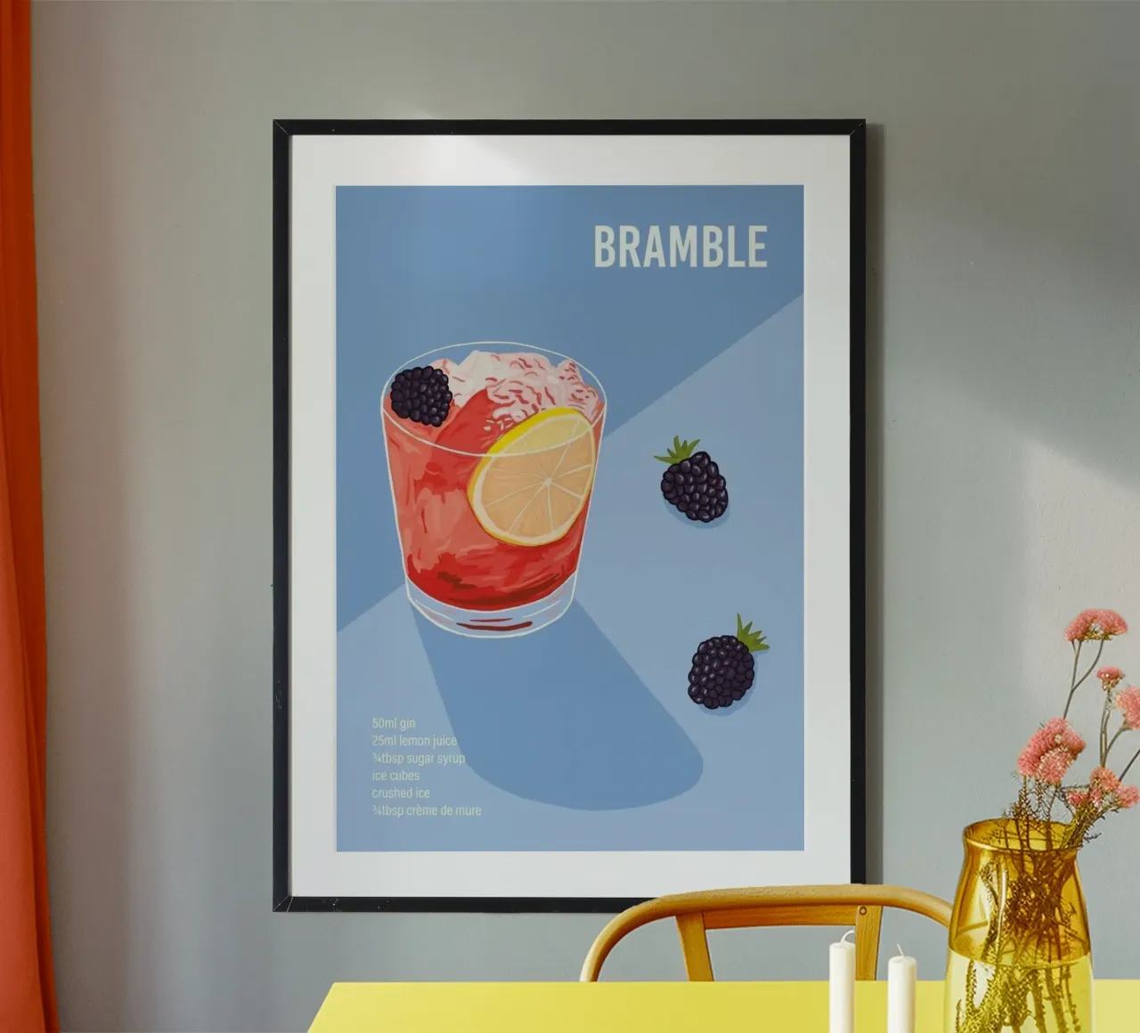 Bramble Lemon Juice poster hahnemühle by noahmiss