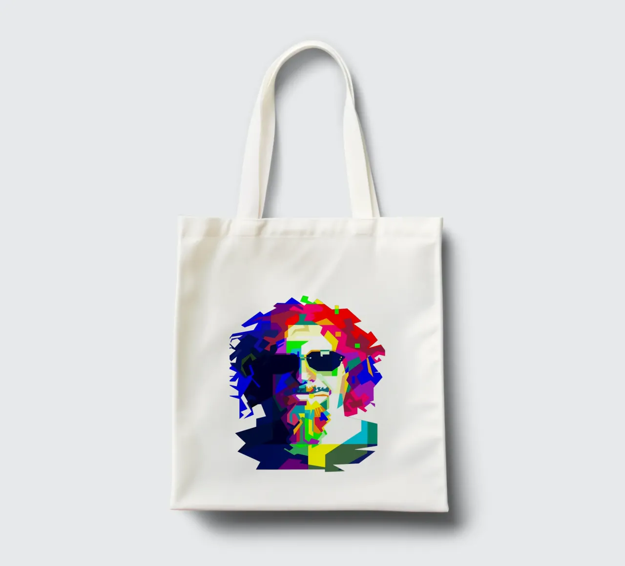 Sammy Hagar Red Rocker Illustrazione WPAP borsa in juta da Artkreator