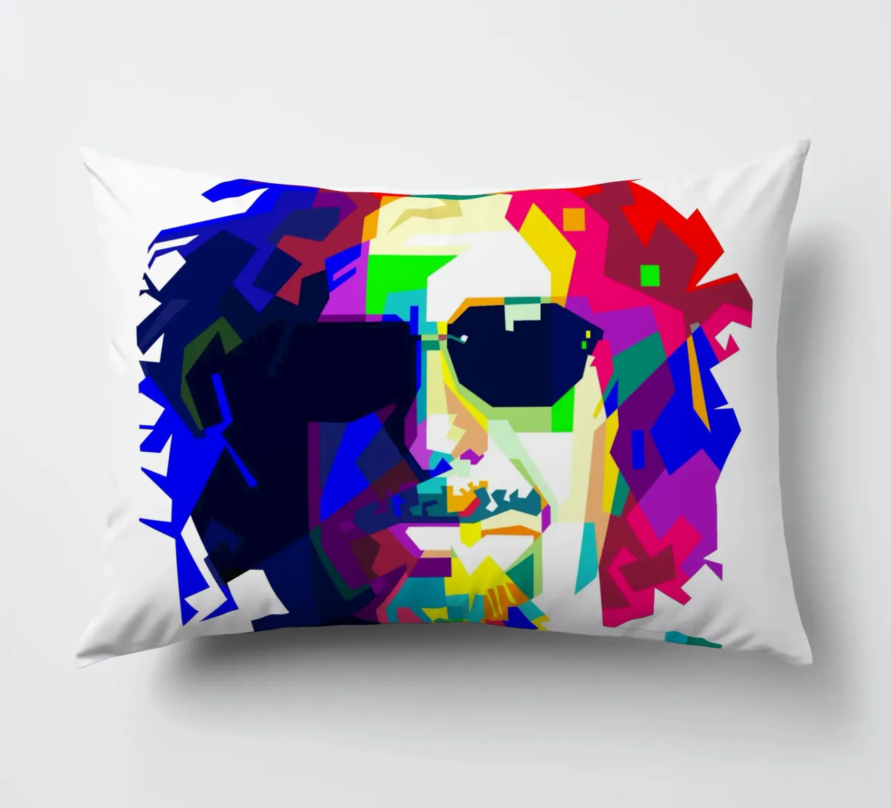 Sammy Hagar Red Rocker Illustrazione WPAP cuscino da Artkreator