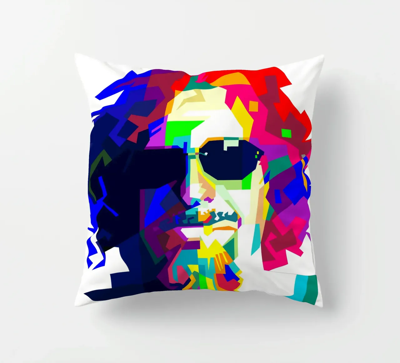 Sammy Hagar Red Rocker Illustrazione WPAP cuscino da Artkreator