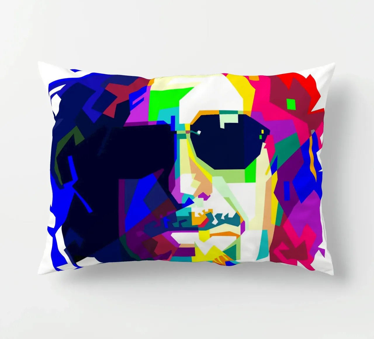 Sammy Hagar Red Rocker Illustrazione WPAP cuscino da Artkreator