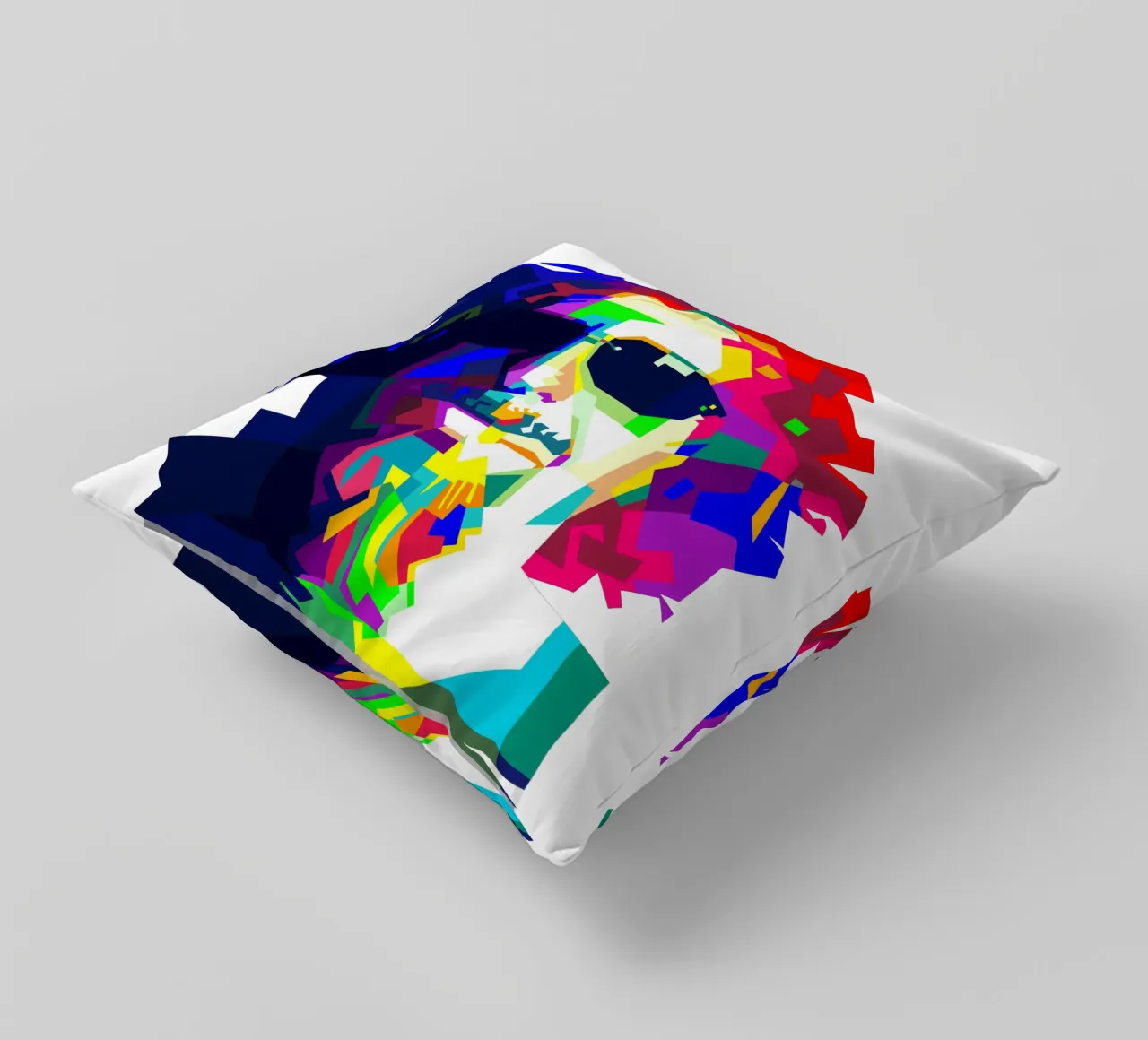 Sammy Hagar Red Rocker Illustrazione WPAP cuscino da Artkreator
