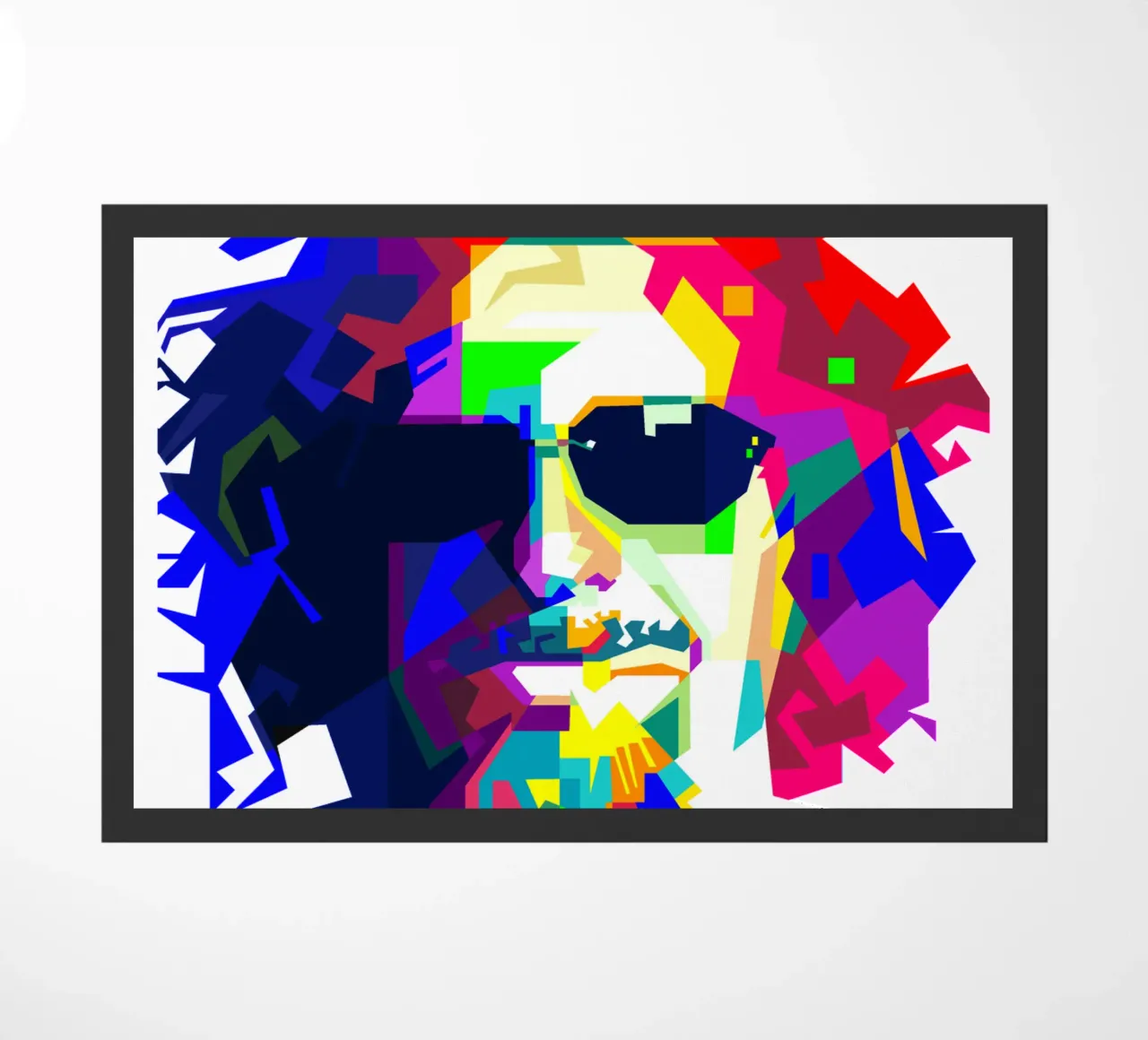 Sammy Hagar Red Rocker Illustrazione WPAP zerbino da Artkreator