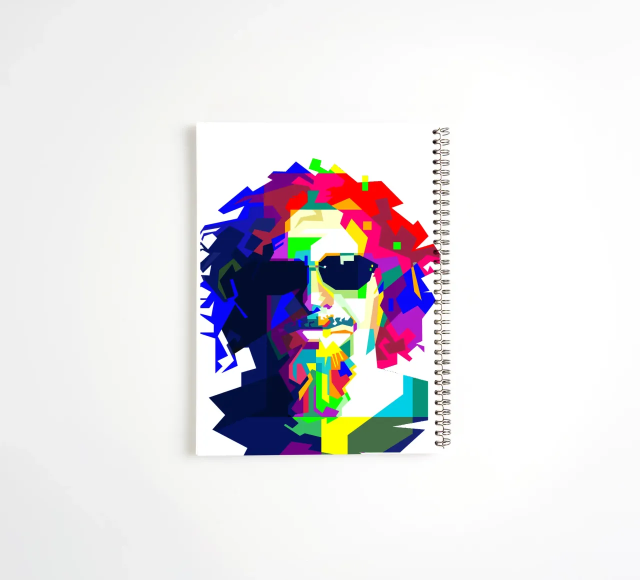 Sammy Hagar Red Rocker WPAP Illustration carnet à spirale de Artkreator