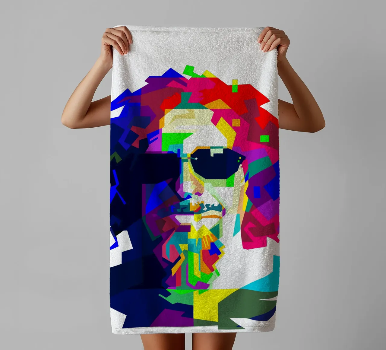 Sammy Hagar Red Rocker WPAP Illustration serviette de bain de Artkreator