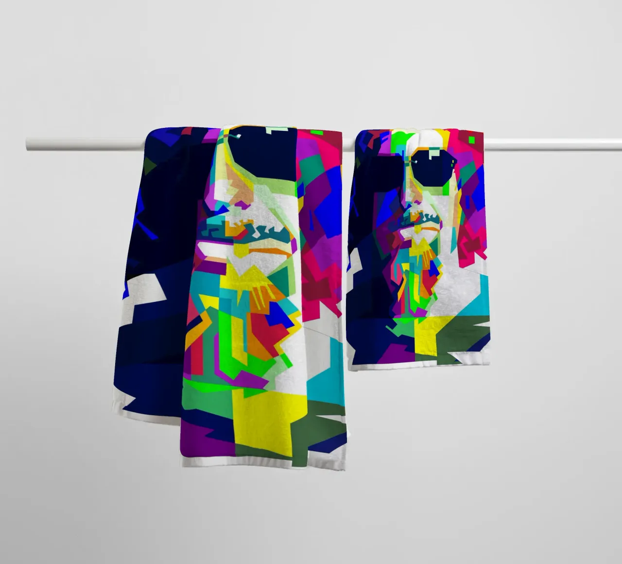 Sammy Hagar Red Rocker WPAP Illustration serviette de bain de Artkreator