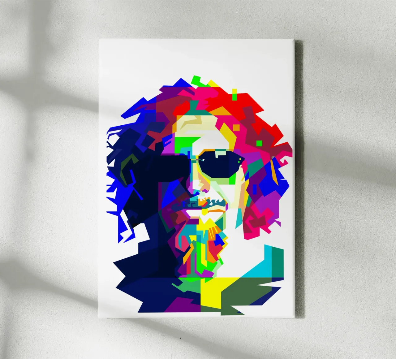 Sammy Hagar Red Rocker WPAP Illustratie canvas van Artkreator