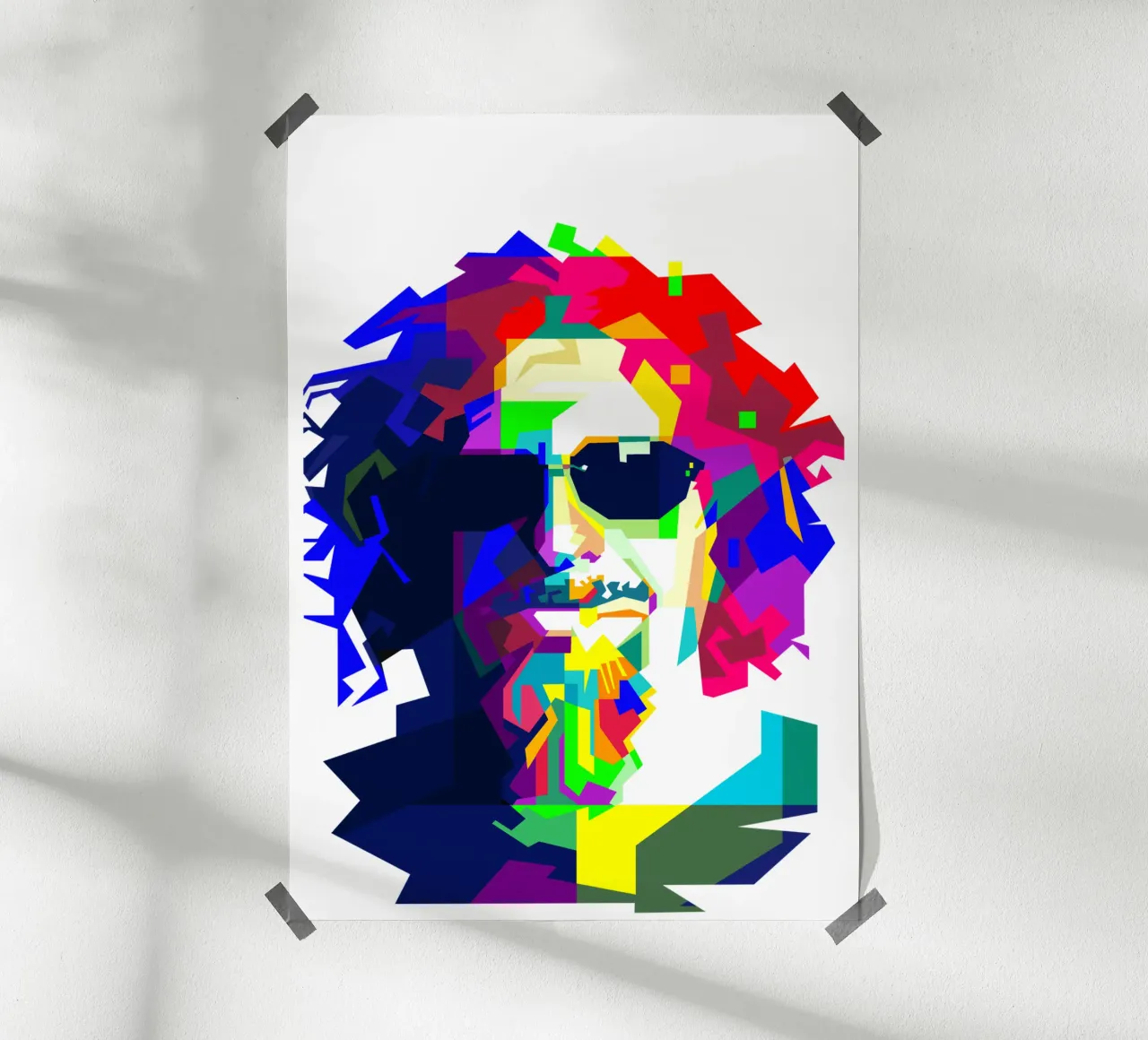 Sammy Hagar Red Rocker Illustrazione WPAP carta hahnemühle da Artkreator