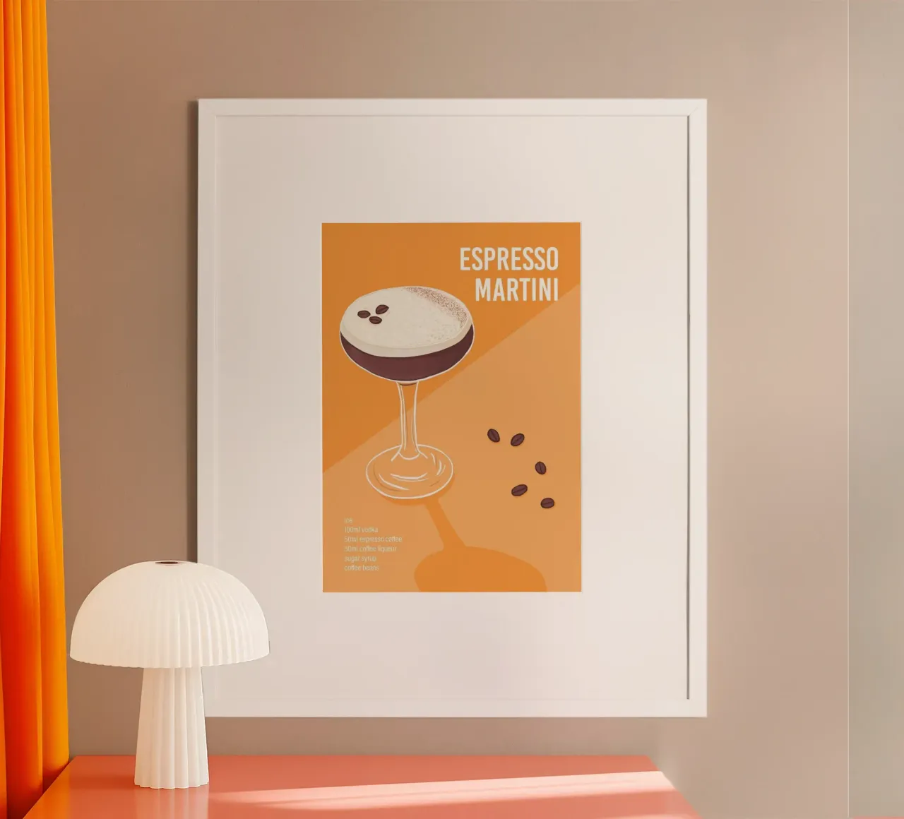 Espresso Martini Coffee Beans poster da noahmiss