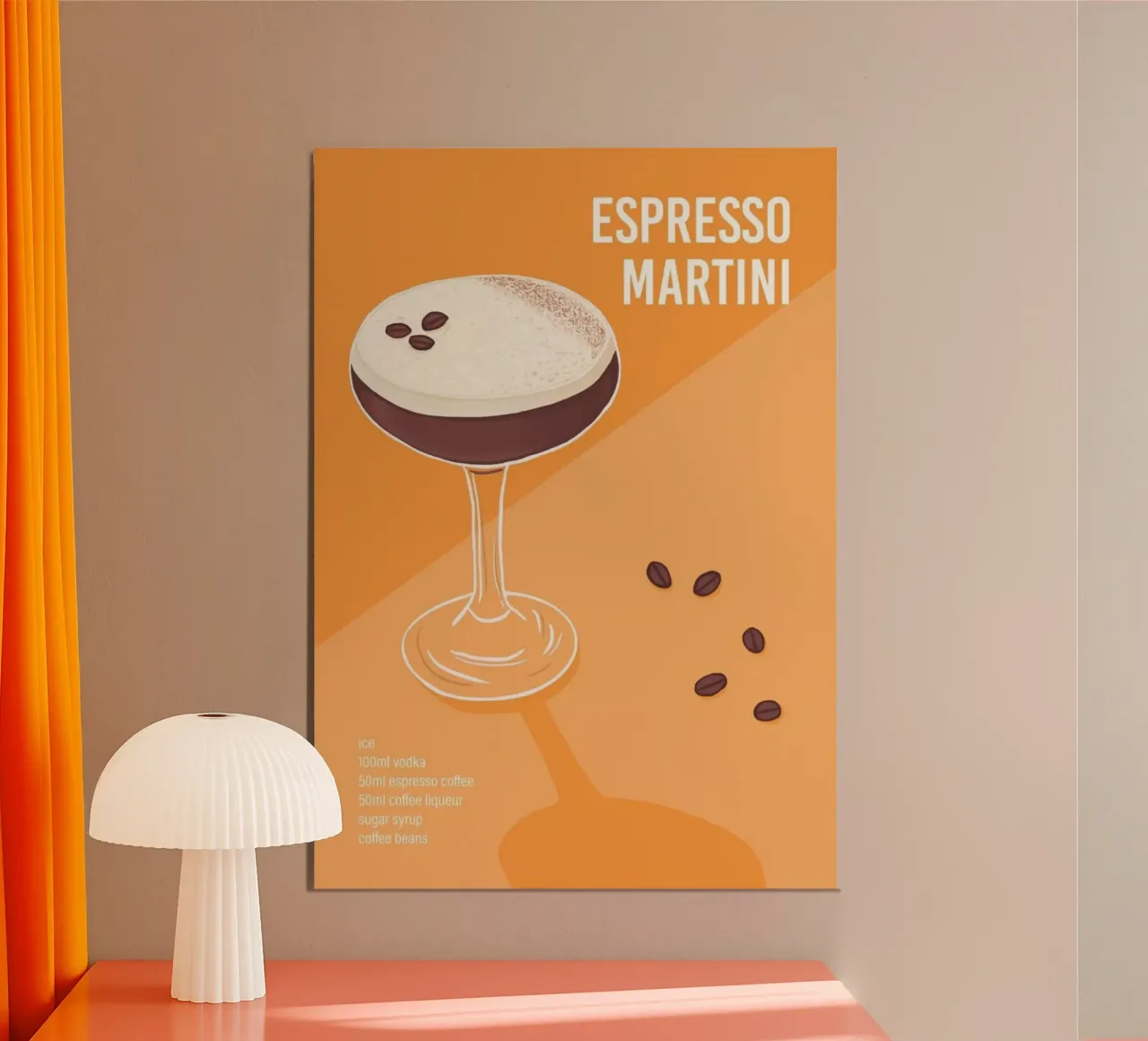 Espresso Martini Coffee Beans poster da noahmiss