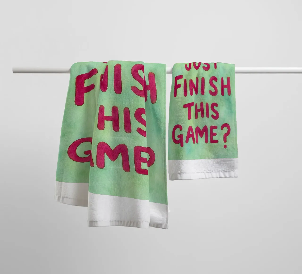 can i just finish this game towel by onelove