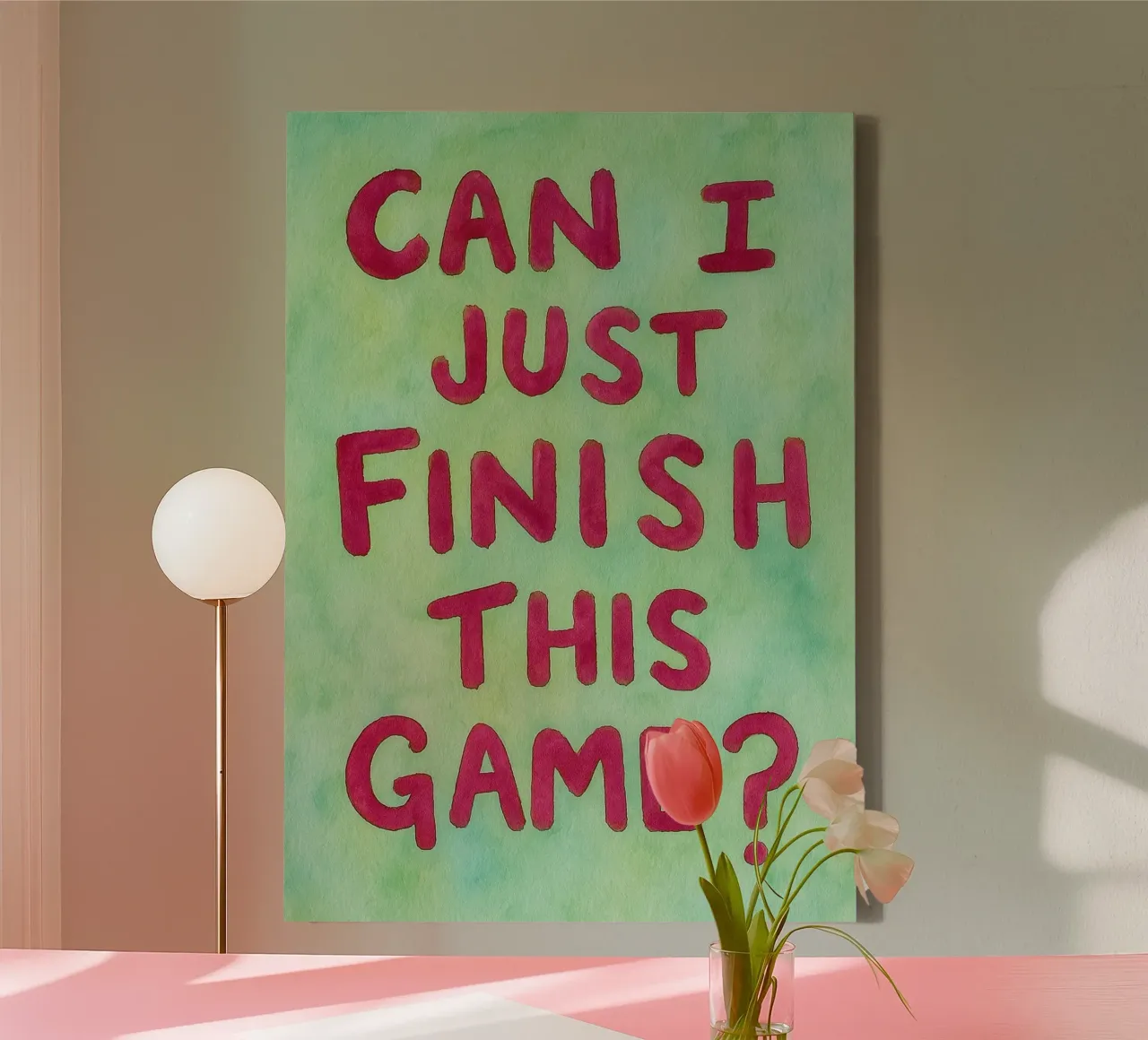 can i just finish this game canvas with Floater frame by onelove
