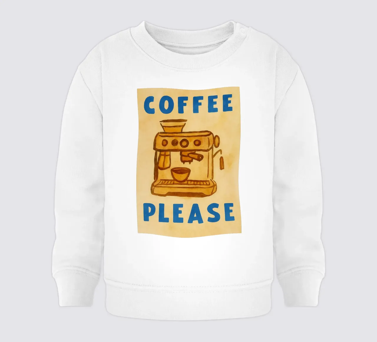 caffè per favore felpa neonato da onelove