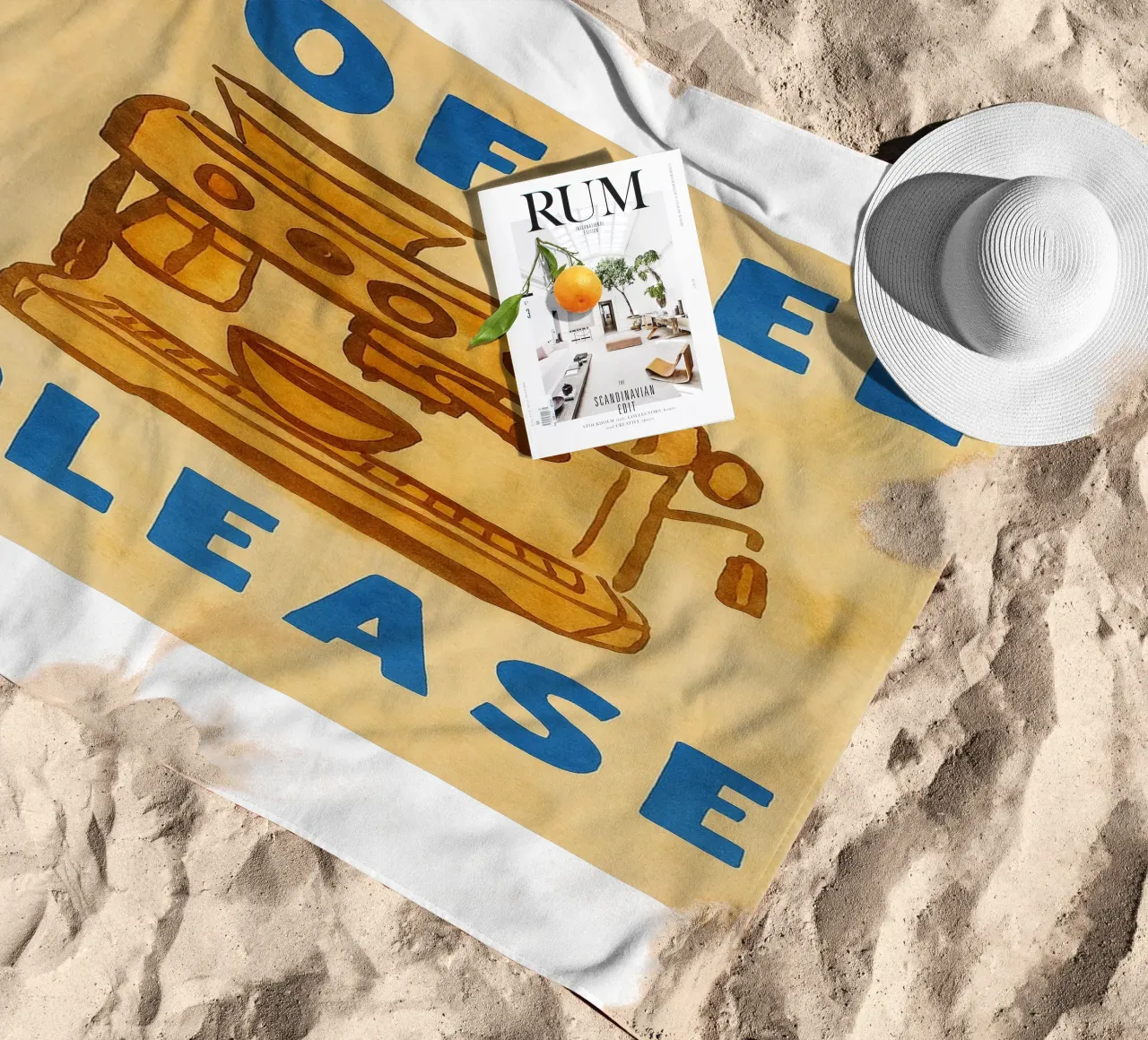 caffè per favore telo mare da onelove