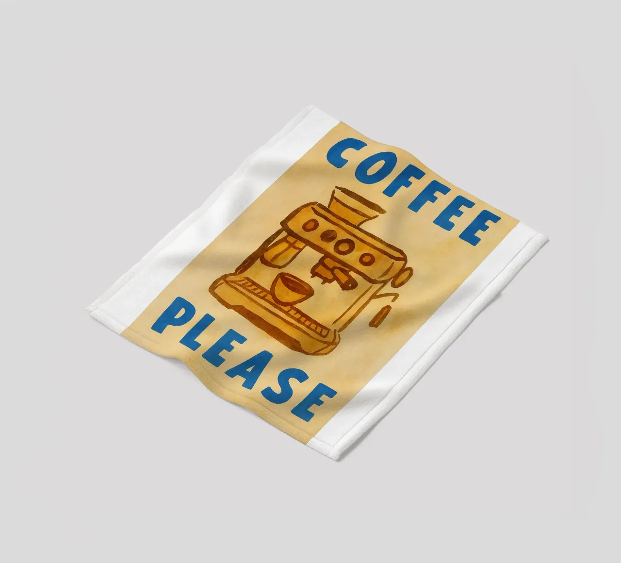 caffè per favore coperta in pile da onelove