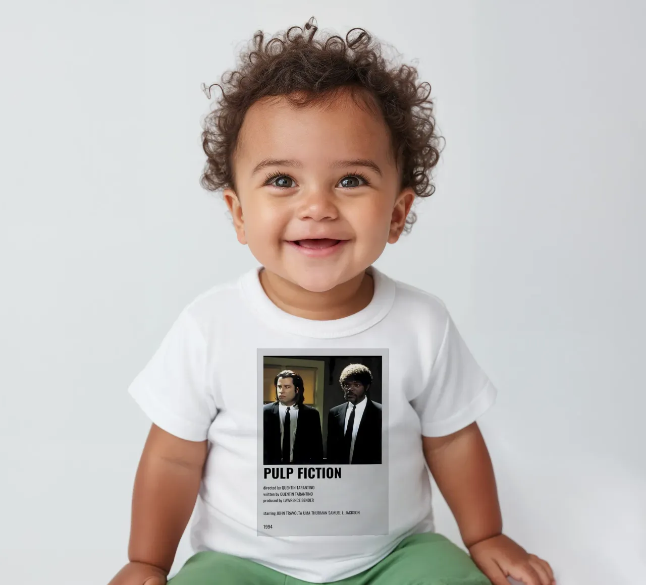 PULP FICTION baby t-shirt by MVFminimalist