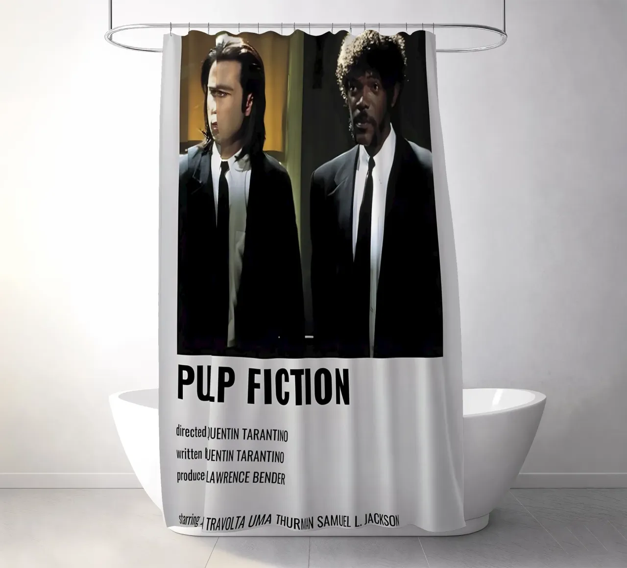PULP FICTION cortina de baño de MVFminimalist