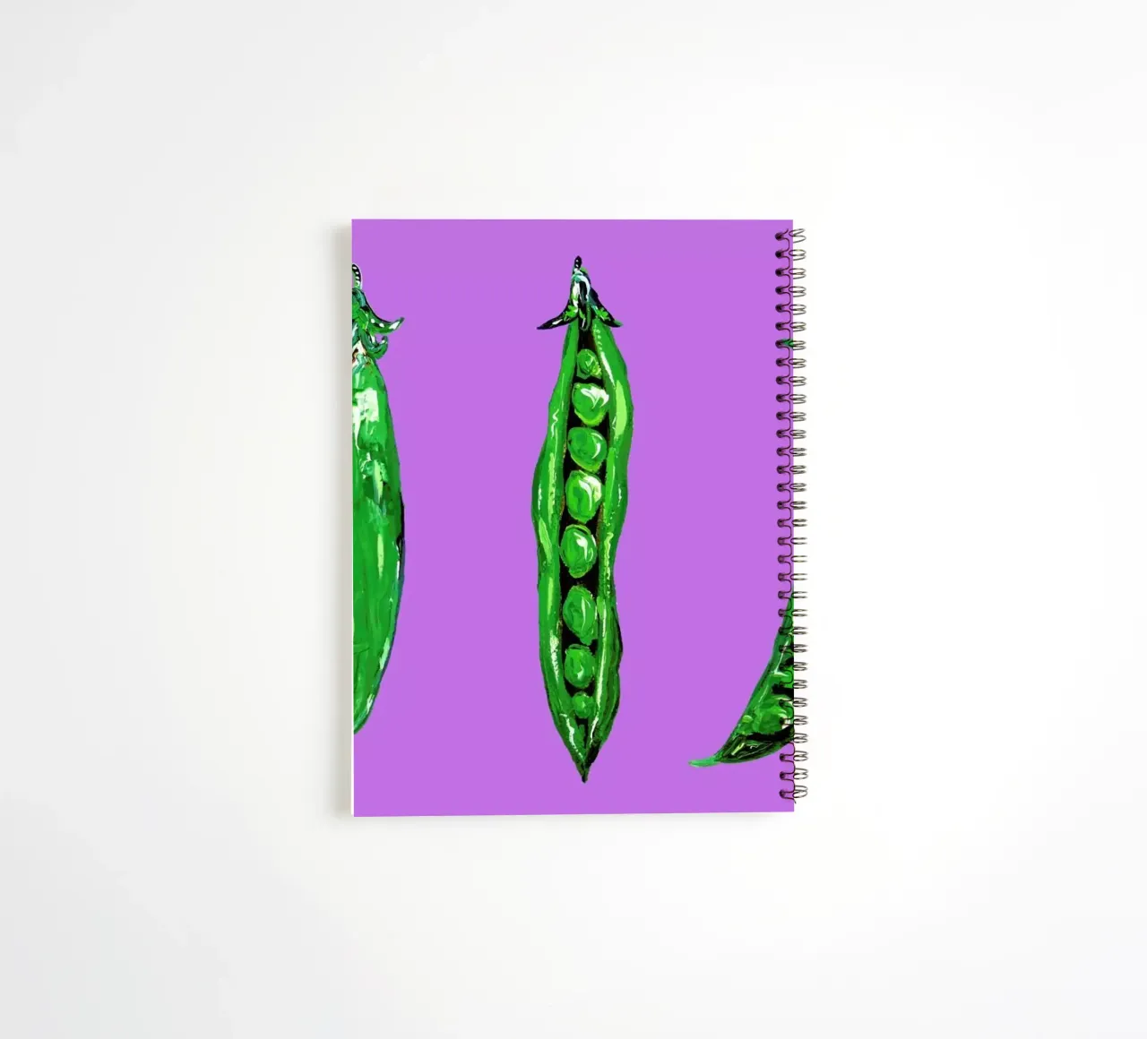 Peas In A Pod spiral notebook by Alice Straker