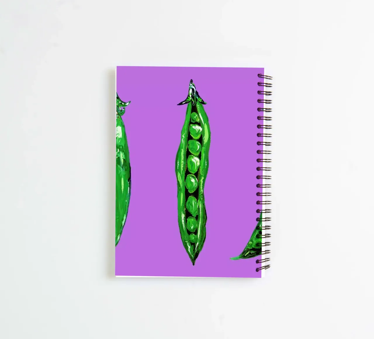 Peas In A Pod spiral notebook by Alice Straker