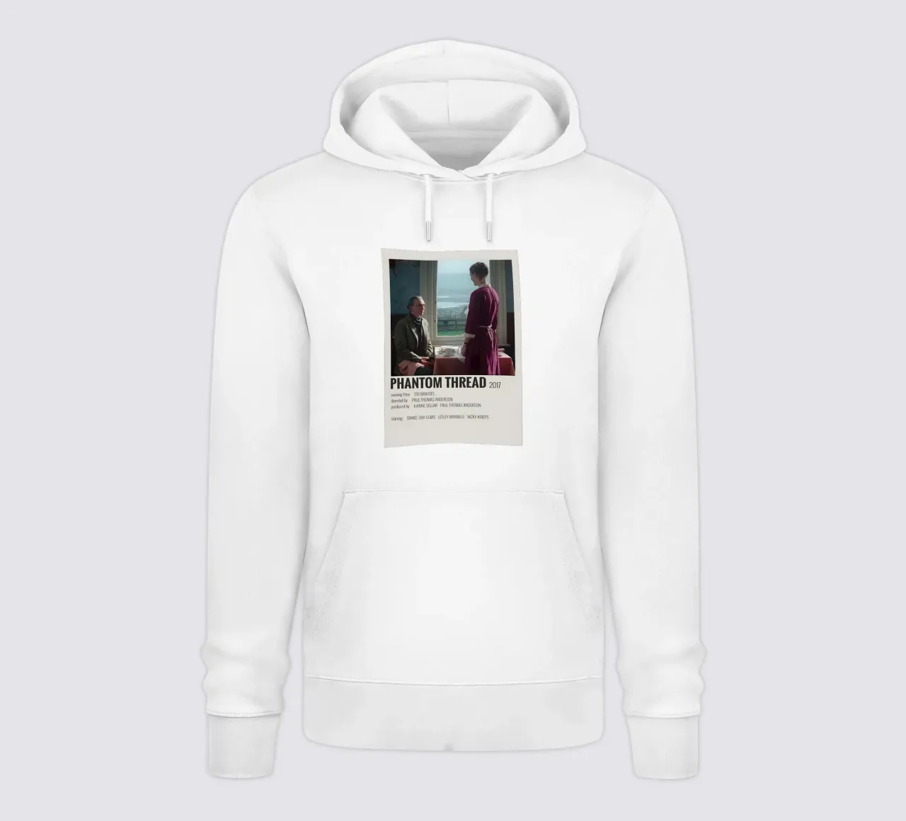 PHANTOM THREAD 2017 felpa con cappuccio da MVFminimalist
