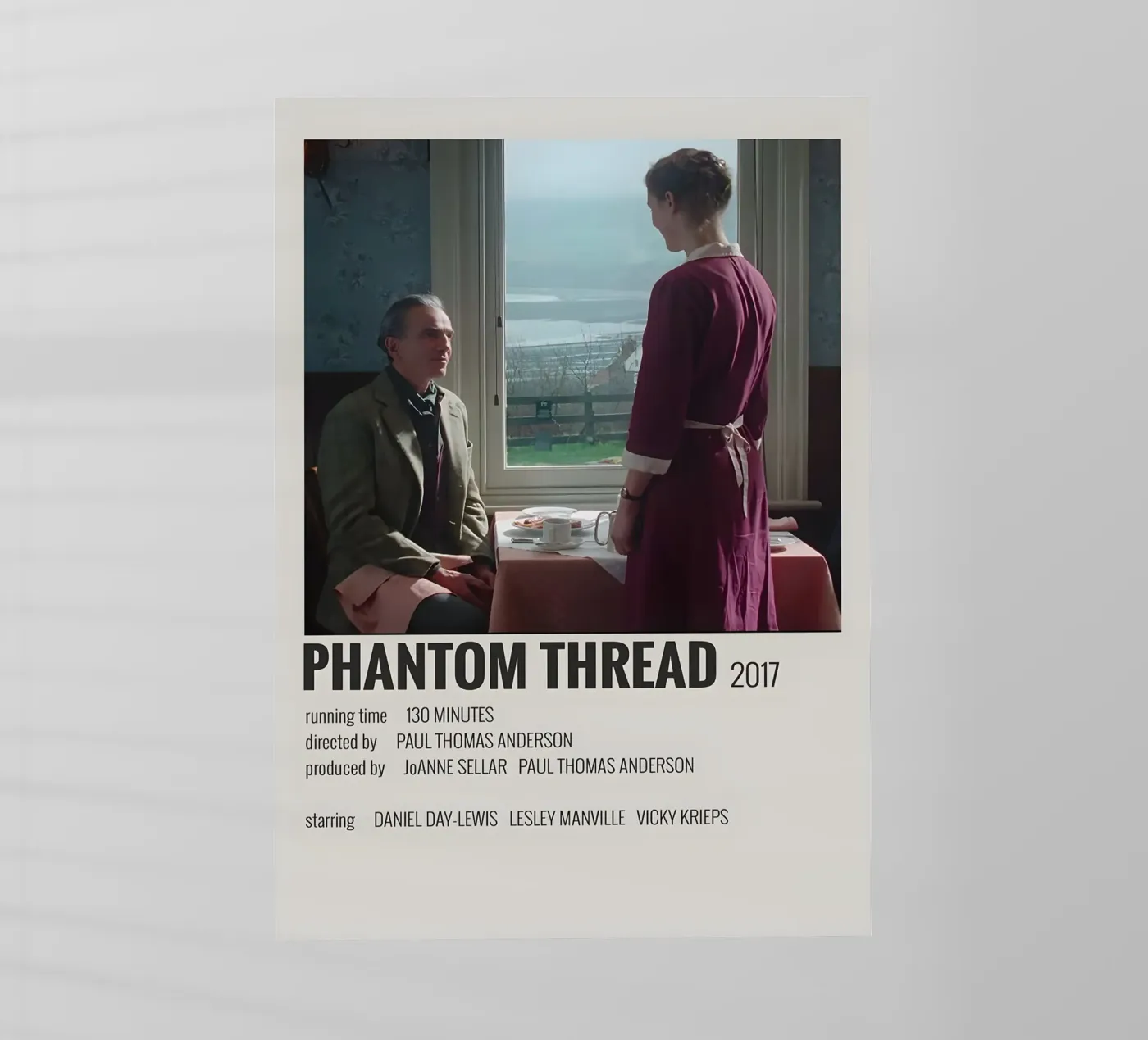 PHANTOM THREAD 2017 Backlit Folie von MVFminimalist