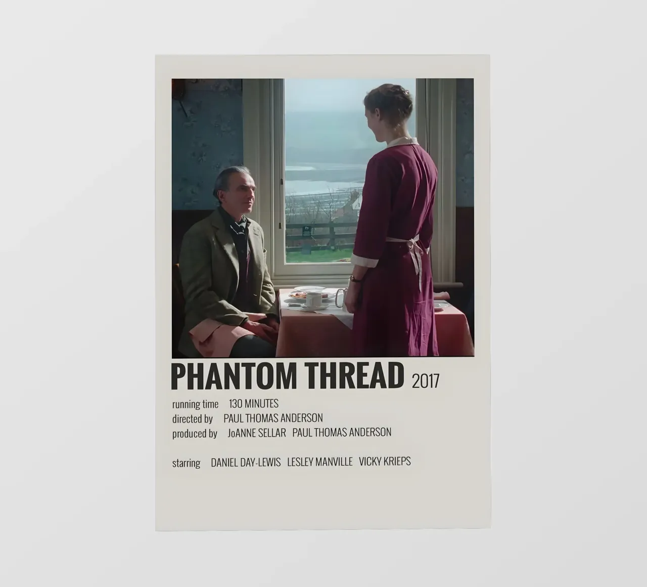 PHANTOM THREAD 2017 pellicola backlit da MVFminimalist