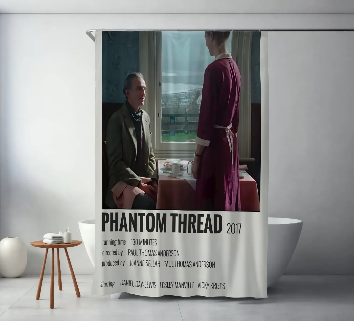 PHANTOM THREAD 2017 Duschvorhang von MVFminimalist