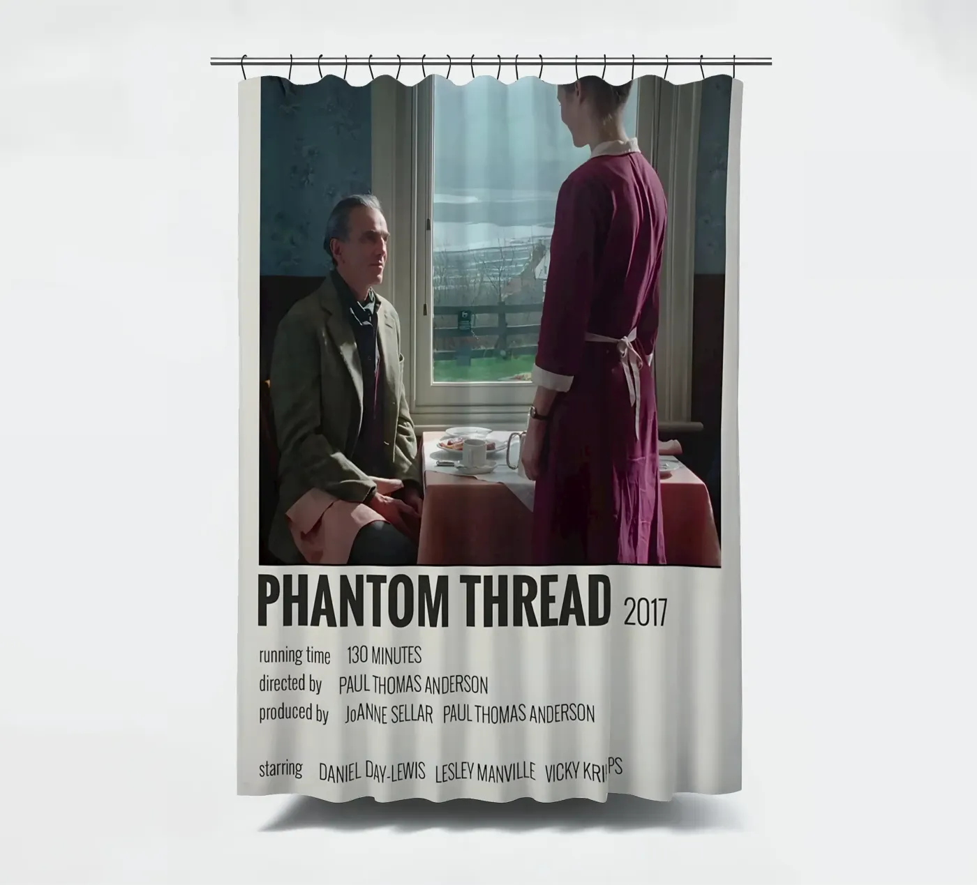 PHANTOM THREAD 2017 Duschvorhang von MVFminimalist