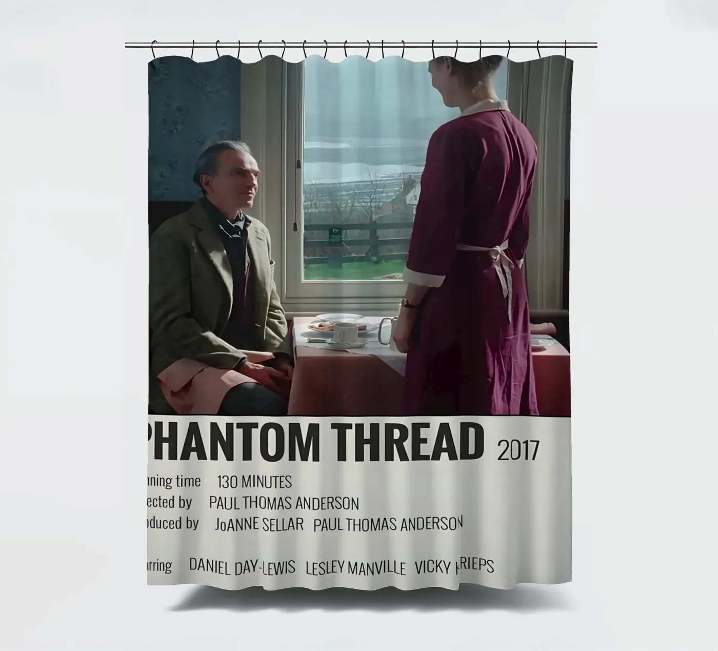 PHANTOM THREAD 2017 Duschvorhang von MVFminimalist