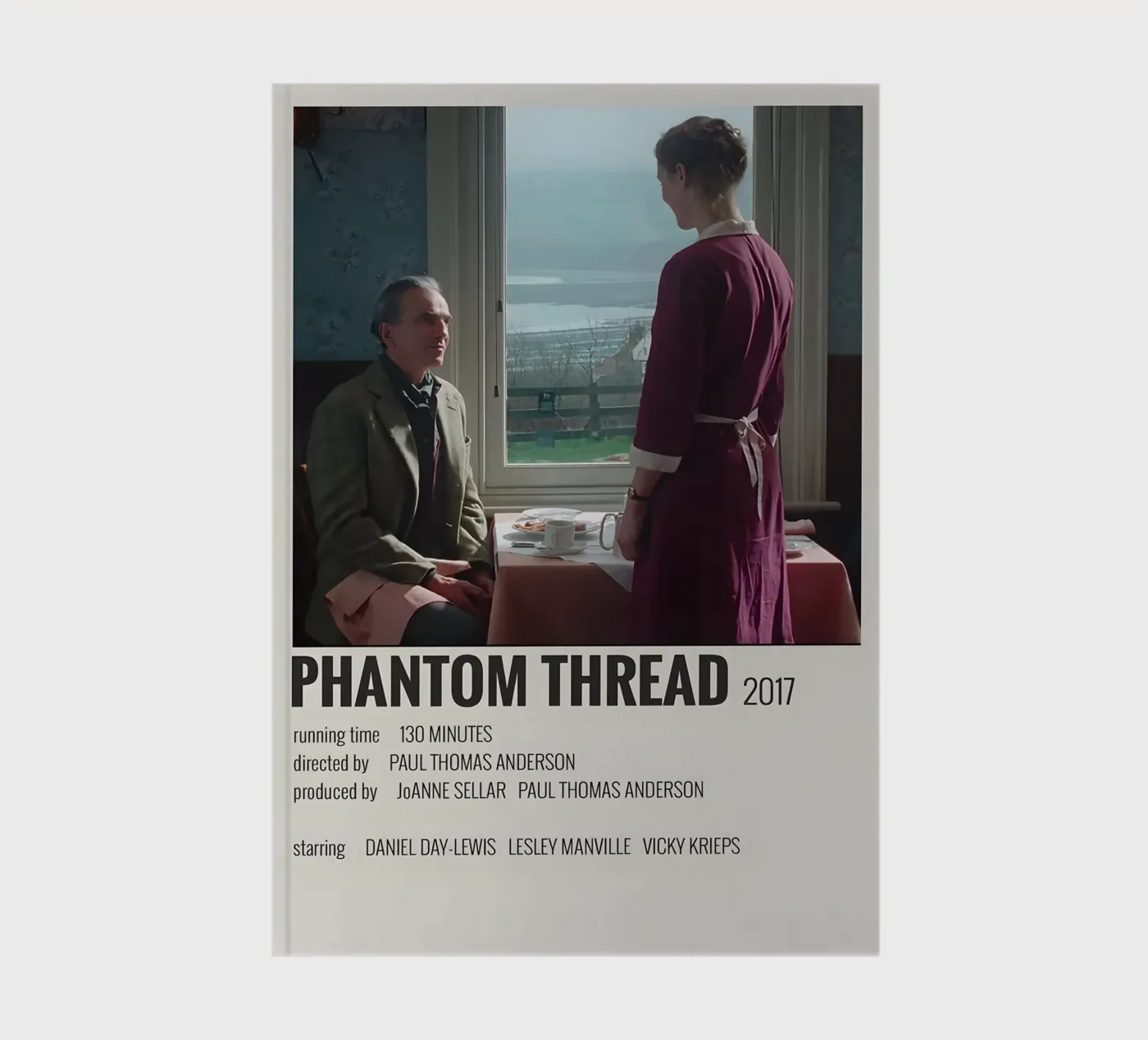 PHANTOM THREAD 2017 carnet de MVFminimalist