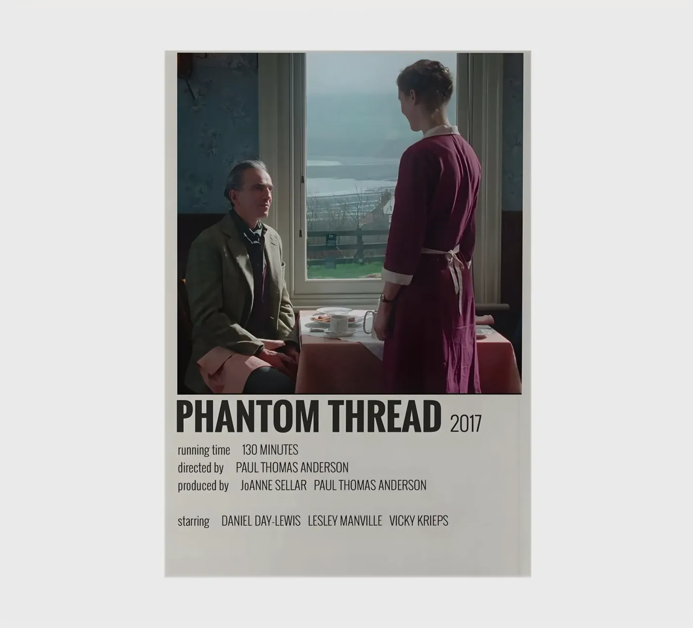 PHANTOM THREAD 2017 Notizbuch von MVFminimalist