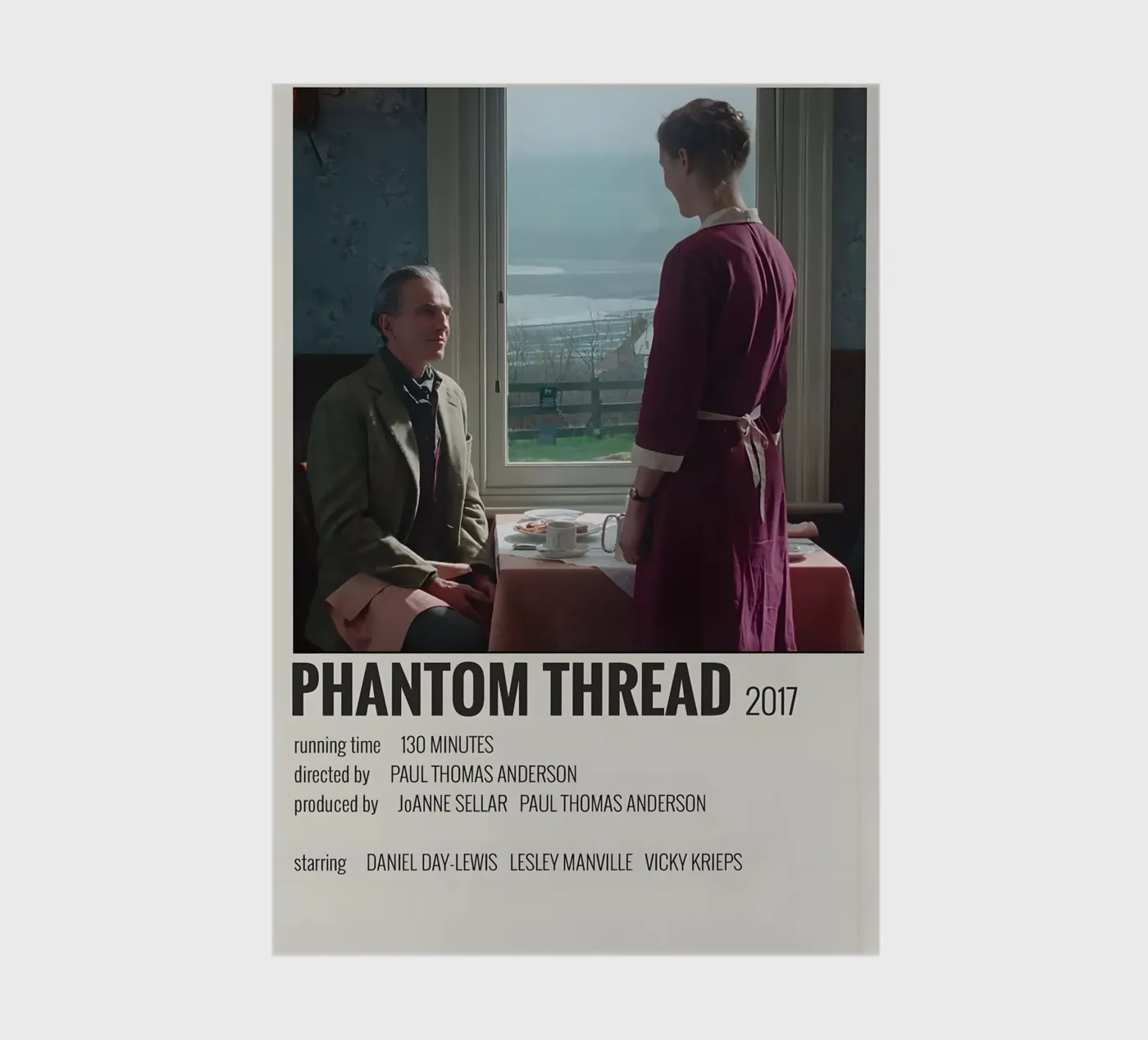 PHANTOM THREAD 2017 carnet de MVFminimalist