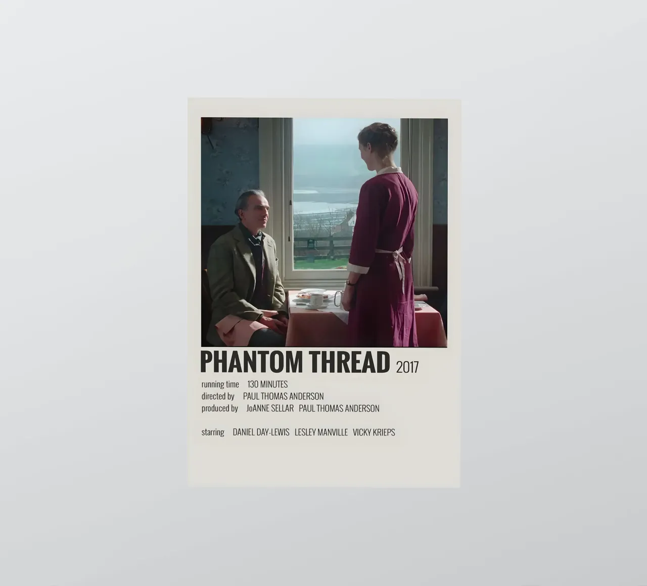 PHANTOM THREAD 2017 sticker by MVFminimalist
