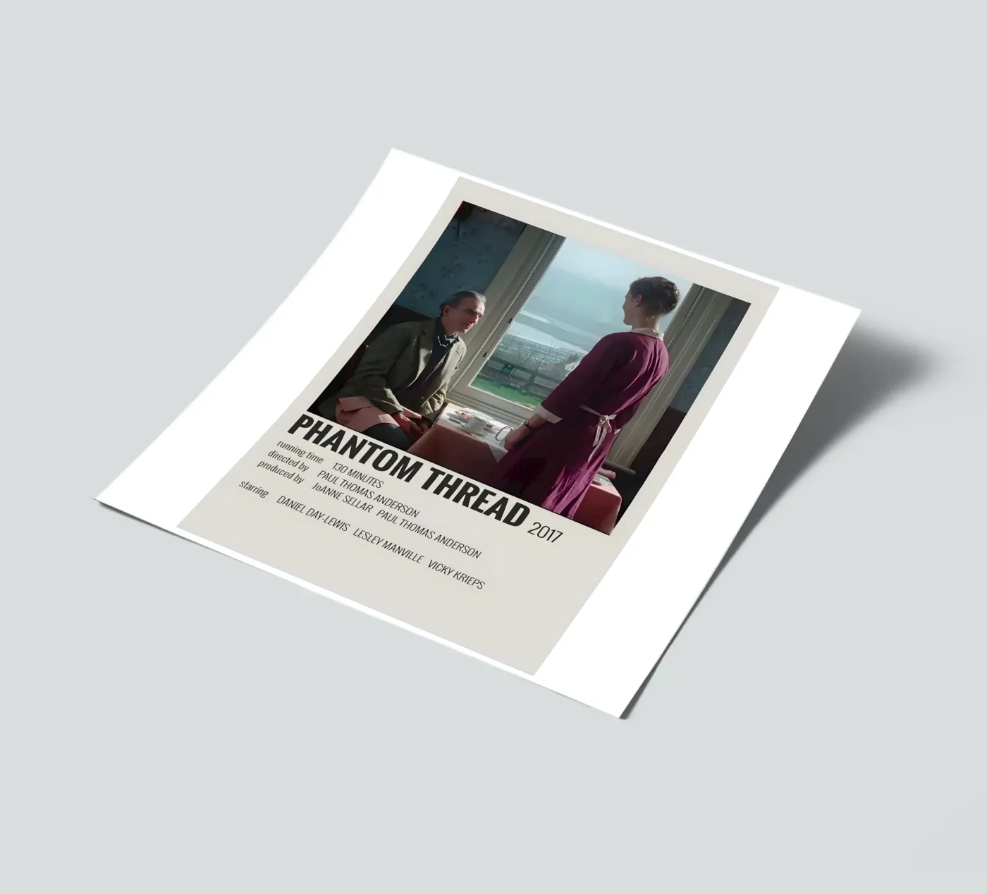 PHANTOM THREAD 2017 sticker sheet by MVFminimalist