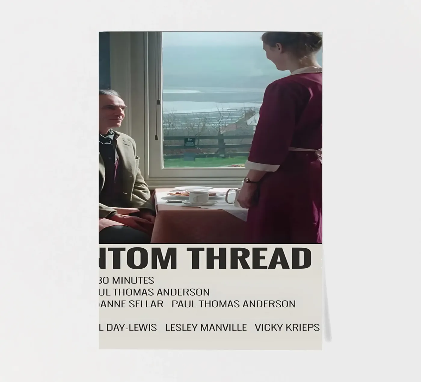 PHANTOM THREAD 2017 sticker sheet by MVFminimalist