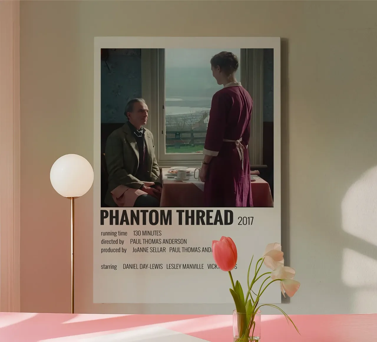 PHANTOM THREAD 2017 tela da MVFminimalist