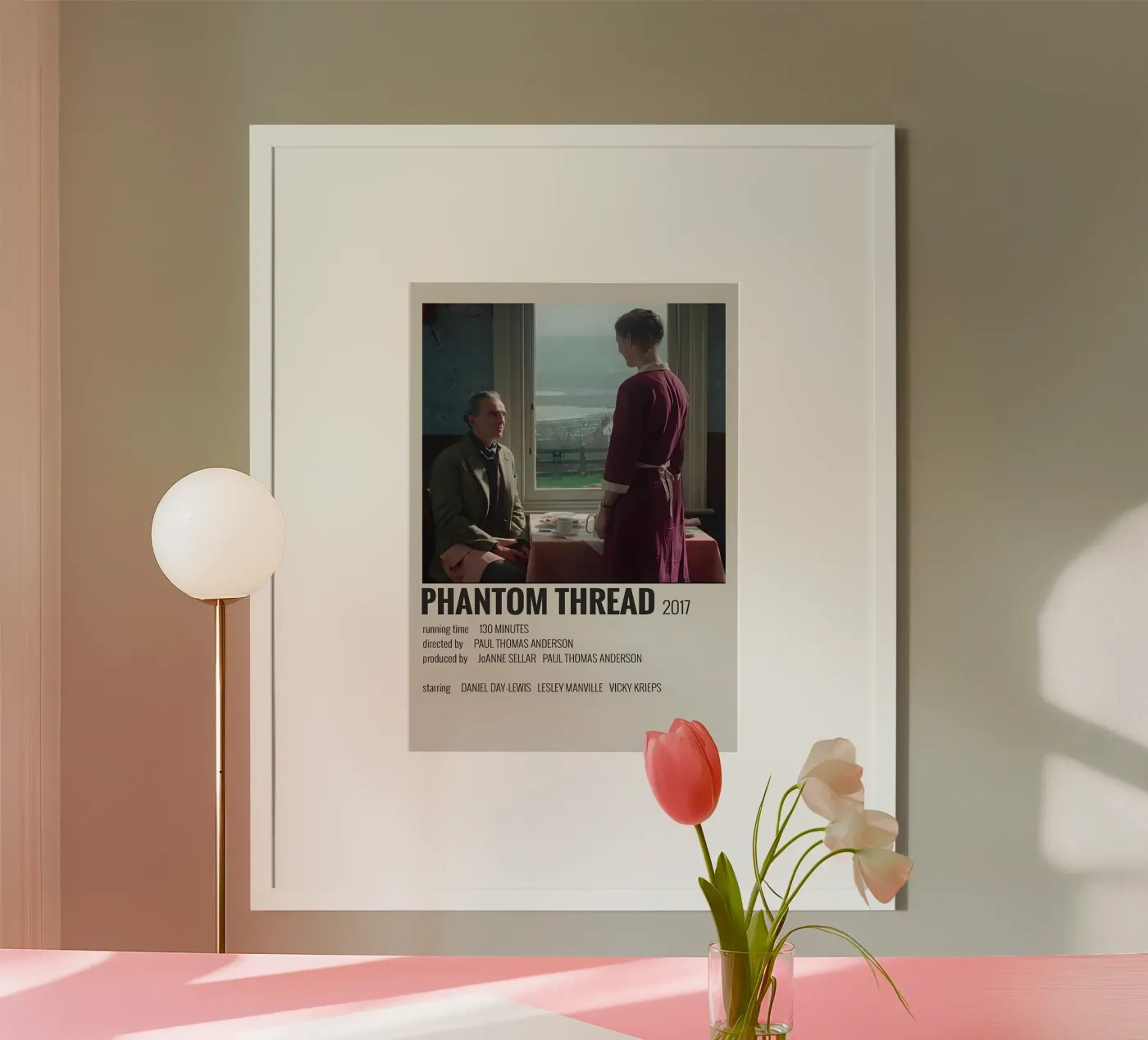 PHANTOM THREAD 2017 Poster von MVFminimalist